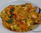 Gambar langkah 8 resipi Butter Prawn with Salted Egg.