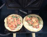 A picture of step 4 of Rava veg Mayonaisse sandwich.
