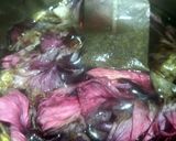 A picture of step 1 of Hibiscus green tea with coconut milk.