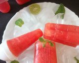 वाटरमेलन पाॅप्सिकल (watermelon popsicles recipe in Hindi) रेसिपी चरण 5 फोटो