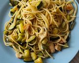 Une image de l'étape 7 de Spaghettis poulet courgette mozza.