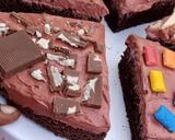 A picture of step 5 of Brownie pizza.