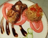 Foto del paso 7 de la receta: Carre de cerdo + arroz integral media primavera