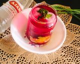 A picture of step 1 of Instant Onion 😋Beetroot pickle (white Wine vinegar instant onion pickle).