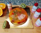 A picture of step 11 of Fruity Yakult Jelly Cake.