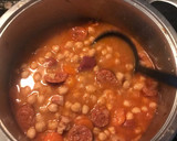Foto del paso 3 de la receta: Garbanzos con bacon chorizo y morcilla