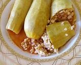 A picture of step 2 of Stuffed Zucchini with Bulgur.