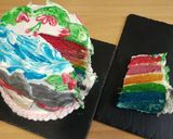 Foto del paso 11 de la receta: Tarta arcoíris - Rainbow cake