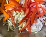 A picture of step 1 of Veg salad.