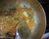 A picture of step 4 of Hyderabadi blanched with veggies and creamy makhni gravy.