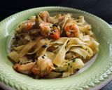 Foto del passaggio 9 della ricetta Tagliatelle Mazzancolle e Zucchine