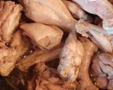 A picture of step 1 of White chicken karahi.