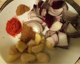 A picture of step 1 of Mushroom Butter Masala.