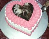 Heart shape cake with cocktail filling recipe step 11 photo