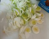 Foto del paso 1 de la receta Porrada, crema de puerros en salsa de almendras