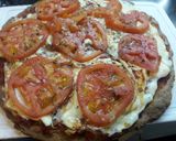 Foto del paso 2 de la receta: Pizza semi-integral sin levadura 🍃
