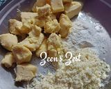 A picture of step 1 of Paneer and Khoya Gulab Jamuns.