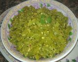 A picture of step 4 of Snakegourd Thoran.