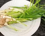 A picture of step 1 of Green Garlic Pokoda.