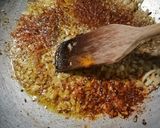 A picture of step 2 of Dry purple Cauliflower bhaji.