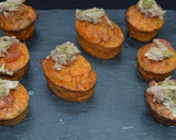 Foto del paso 9 de la receta: Pastel de papas y pimiento rojo con atún
