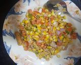 A picture of step 4 of Sweet corn chat.