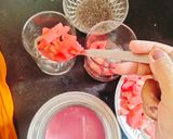 A picture of step 2 of Muhabbat sharbat with chia seed 😋 🍉🍉.