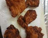 A picture of step 3 of Buttermilk fried Chicken thighs. 😉.