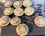 Une image de l'étape 4 de Courgettes rondes farcies tomate et chèvre (recette plancha).
