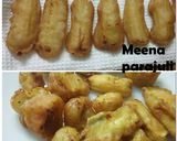 A picture of step 6 of Babycorn pakoda.