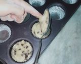 A picture of step 7 of Banana 🍌 and chocolate chips muffins.