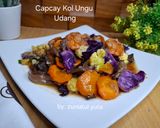Foto langkah ke 7 dari resep Capcay Kol Ungu Udang.