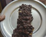 A picture of step 3 of Choco peanut chikki.