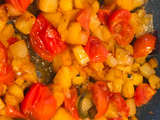 Huevos revueltos con verdura