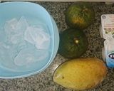 Hình bước làm 1 của món Sữa chua cam xoài🍊