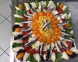 Une image de l'étape 9 de Salade d'été multicolore aux anchois marinés.