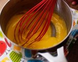 A picture of step 11 of Mango Frangipane Tart | Gorgeous Orange Yellow Tart.