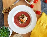 Foto del passaggio 7 della ricetta Gazpacho di Pomodoro con Gamberi