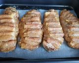 Hasselback csirkemell sajttal és baconnel recept fázis 3 fotója
