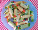 Foto del paso 5 de la receta: Rollitos crujientes de masa filo árabe con cuatro vegetales