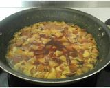 A picture of step 6 of Brinjal Raw banana gravy.