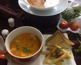 A picture of step 9 of Cheesy grilled tomato soup.