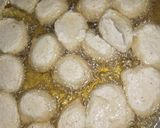 A picture of step 6 of Akara with okro powder.