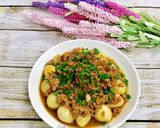 Hình bước làm 3 của món Trứng Cút Xốt Thịt Bằm