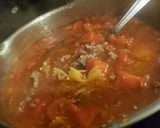 A picture of step 4 of Lasagna Soup.