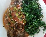 A picture of step 1 of Fish stew and greens.