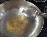 A picture of step 3 of Sabudana khichdi with masala tea.
