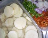 A picture of step 1 of Stir-fry sweet potato.