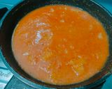 A picture of step 2 of Cassava curry.