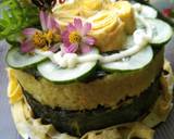 Cara Membuat Sushi cake nasi kuning sederhana 3